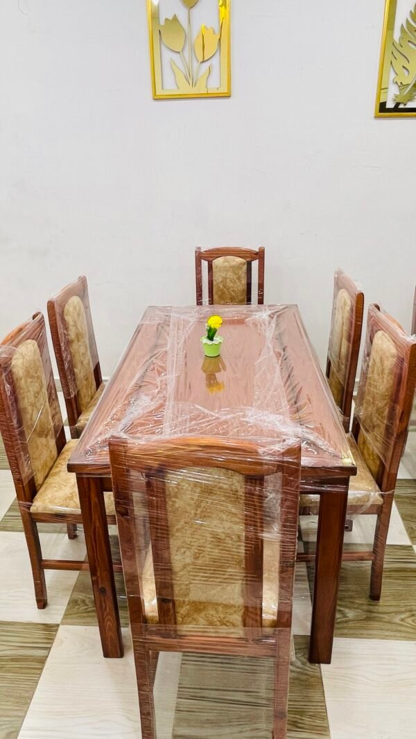 Table salle à manger 6 chaises et 4 chaises bois rouge 1ère choix prix imbattable 🚨